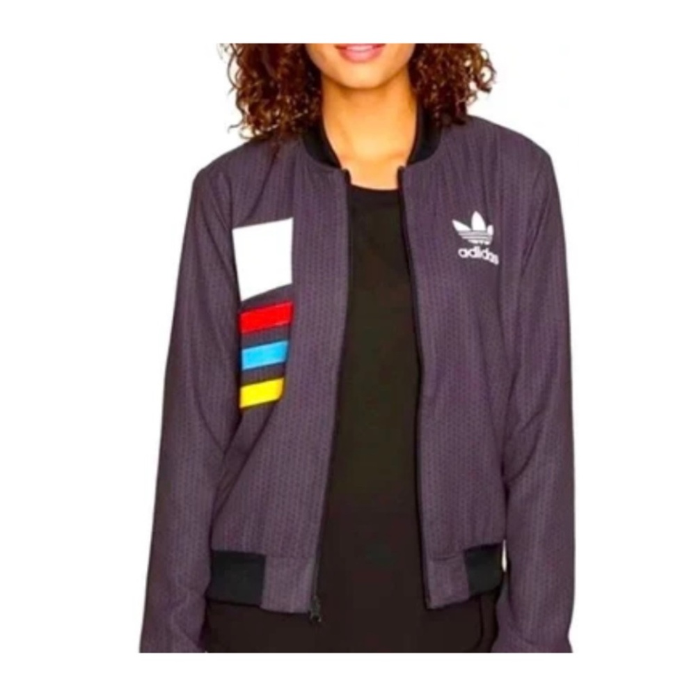 Adidas Originals Bomber Track Jacket Trefoil Primary Color Block Size M